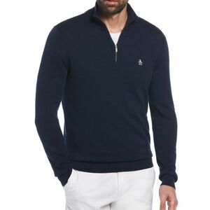 Original Penguin QUARTER ZIP SWEATER